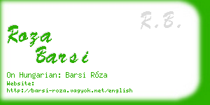 roza barsi business card