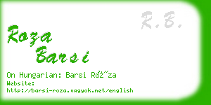 roza barsi business card